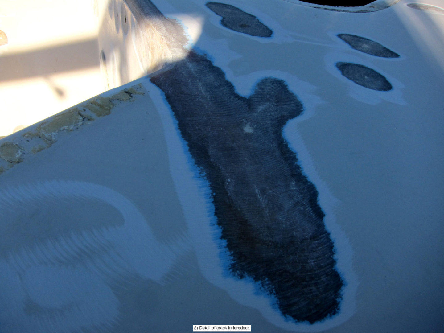 A close up of the paint on a car