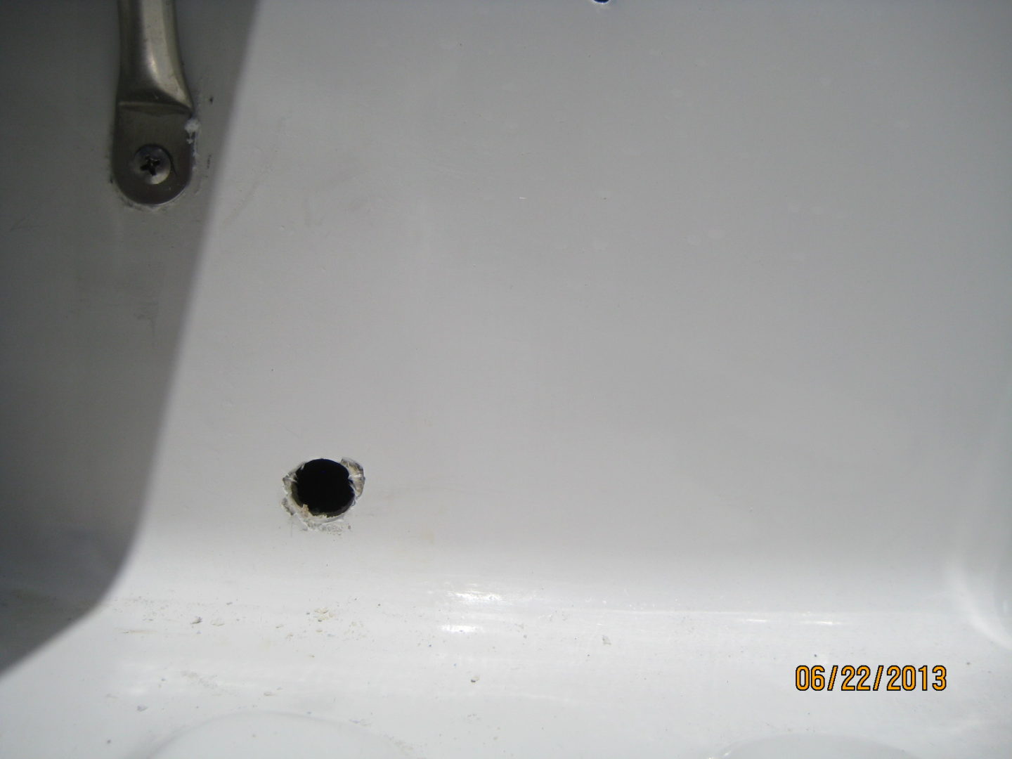 A black hole in the bathroom sink