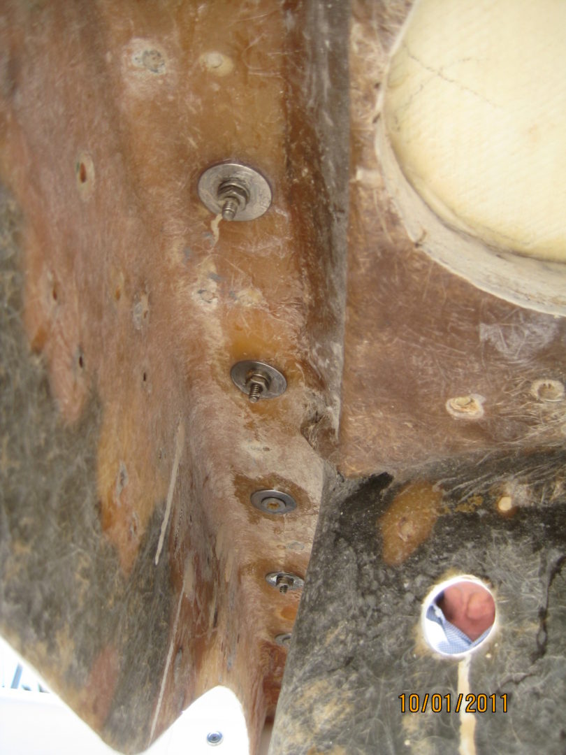 A close up of the bottom of a car.